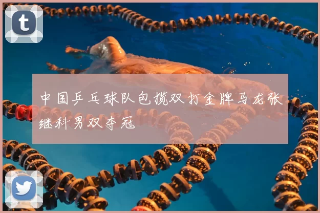 中国乒乓球队包揽双打金牌马龙张继科男双夺冠