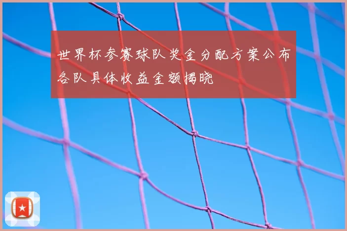 世界杯参赛球队奖金分配方案公布各队具体收益金额揭晓